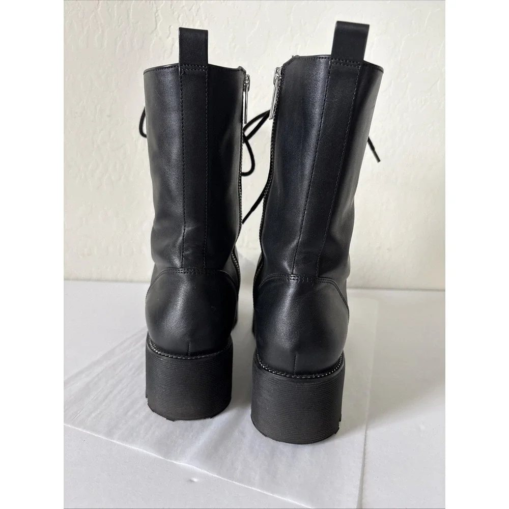 MICHAEL Michael Kors Bryce Leather Combat Boots size 10